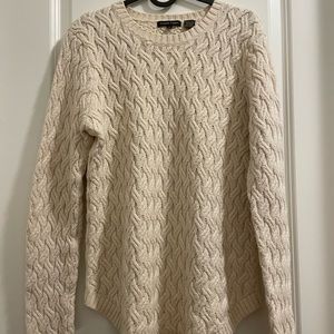 Vintage Jeanne Pierre cream woven knit sweater